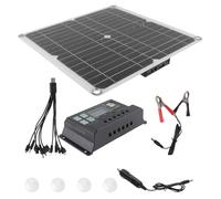 Pannello Solare Monocristallino 200w Telaio, Doppia USB e Dc | Esterni, Installazione Semplice e Resistenza Agli Agenti Atmosferici, per Camper e Monitoraggio Remoto