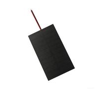 Pannello solare monocristallino da 1 W 5 V con filo elettronico per progetti fai da te e esterni, compatibile con batterie da 3,7 V-5 V