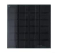 Pannello solare monocristallino da 10 W 6 V per esterni, ricarica rapida, ad alta efficienza, resistente alle intemperie, design compatto, facile da installare, nero, 165 x 165 x 2 mm, per segnaletica