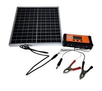 Pannello solare monocristallino da 12 W con porta DC Fast Connect per l'integrazione in centrali elettriche portatili e kit solari (20A)