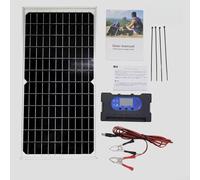 Pannello solare monocristallino da 17 W, uscita 5 V, 12 V, 18 V, per applicazioni con controller di azionamento della batteria, costruito con parte anteriore impermeabile per una maggiore durata