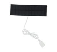 Pannello solare monocristallino da 2 W, caricatore portatile USB da 5 V per luci da giardino da campeggio all'aperto, modulo compatto nero 148 x 45 mm