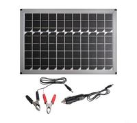 Pannello solare monocristallino da 20 W 18 V, caricabatterie solare portatile per esterni con porta USB e cavo adattatore CC per campeggio e alimentazione domestica