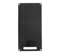 Pannello Solare Monocristallino da 50W 12V con Doppio Caricatore Portatile USB e Type -C - Ad Alta Efficienza per Batteria per Auto e Telefoni | Affronta del/campeggio