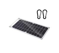 Pannello Solare Monocristallino da 5W 5V, Impermeabile con USB per Ricarica Mobile All'Aperto