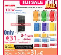 Pannello solare monocristallino rigido Caricabatterie 100w 120w 12V, fotovoltaico, monocristallino, pannello temperato in vetro solido, 166MM * 166mm