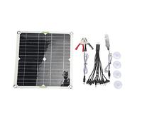 Pannello solare monocristallino USB da 200 W DC 12 V USB5V con clip per batteria cavo accendisigari 10 pollici 1 cavo USB Power Bank pacco batteria esterna per telefoni da viaggio, caricatore pannello