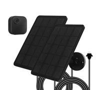 Pannello Solare per Blink Camera, 4W Caricatore Solare per Blink Outdoor Compatibile con Telecamera Blink Outdoor 4 (4th Gen), con Cavo di Ricarica da 13,12 Piedi, Impermeabile IP65, 2 Pack