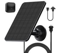 Pannello Solare per Blink Camera Outdoor,4W Blink Solar Panel(1 Pack) | per Blink Outdoor 4/2K+,XT2/XT Camera&SimpliSafe Camera(non incluso),Blink Outdoor(3rd Gen),con Spina di Gomma,IP65