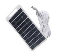 Pannello solare per campanello ad anello, pannello solare portatile da 2 W, 5 V, pannello solare per telefono radio, caricatore solare per apparecchi elettrici regolabile a 360 gradi, pannello di