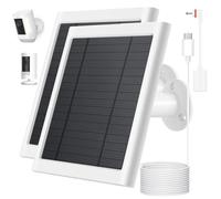 Pannello solare per fotocamera ad anello, compatibile con Rings Spotlight Plus/Pro e la nuovissima batteria Stick Up Outdoor Cam, cavo lungo 3 m con adattatore USB-C a connettore ad anello, ricarica