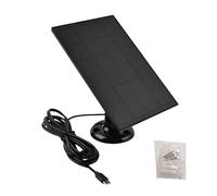 Pannello solare per montaggio a parete, cavo da 1,2 m, di montaggio a 360° | pannello solare per fotocamera, pannelli per esterni da 3 W e 5 V, caricatore per pannello solare multiuso