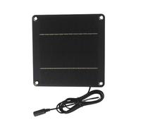 Pannello solare per telecamera ad anello per esterni, 24 W, 12 V, pannello solare con luci a stringa - impermeabile con porta DC 5521 per telecamere di sicurezza, cortile, patio, campeggio, giardino