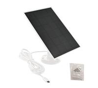 Pannello Solare Per Telecamera Di Sicurezza - Caricatore Solares Da 5 W, Compatibile Con Telecamere A Batteria Ricaricabile, Supporto A Parete Regolabile | Pannello Di Alimentazione Solare Esterno Imp