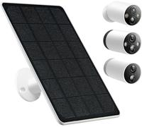 Pannello solare per telecamera di sicurezza esterna Tapo, caricatore solare da 5 W compatibile con TP-Link Tapo MagCam C425/C420/C400, cavo di ricarica impermeabile da 2,9 m, supporto regolabile a 360