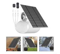 Pannello solare per telecamera di sicurezza, pannello solare USB 5W, caricatore solare impermeabile IP65 per fotocamera con montaggio regolabile a 360 °