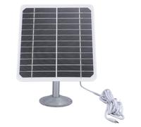 Pannello Solare per Telecamera, Pannello Solare Monocristallino da 20 W 5 V con Impermeabile IP68, Alta Efficienza per Telecamere di Sicurezza, Alimentatori per Fauna Selvatica,
