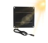 Pannello Solare Per Telecamera Ring Esterno 24W 12V,Pannello Solare Portico - Impermeabile con Porta DC 5521 per Telecamere Luci Giardino Cortile Esterno