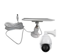 Pannello solare per telecamere - Accessorio impermeabile a ricarica rapida - Caricabatterie da 20W per Videocamera di Sicurezza | Casa, porta d'ingresso, giardino, viale, garage
