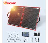 Pannello Solare Pieghevole 100W Monocristallino con Regolatore per Campeggio