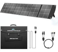 Pannello Solare Pieghevole Da 300W, Caricabatterie Solare Portatile | Per La Maggior Parte Delle Centrali Elettriche, Alimentatore MC4 da 40 V e Supporto Per Campeggio Esterni