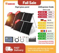 Pannello solare pieghevole Dokio 100W 160W 200W Cina 10A/20A 12V Controller Pannello solare pieghevole Cella/Caricatore del sistema Pannello solare 100W