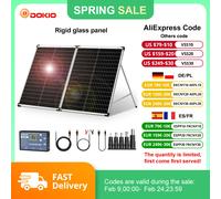 Pannello solare pieghevole Dokio 18V 100W/150W/200W con controller 12V | Consegna veloce in magazzino locale