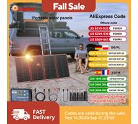 Pannello solare pieghevole flessibile da 18 V Dokio 295 W con kit controller 12 V e staffa, pannello solare portatile per batteria auto, campeggio ZJ