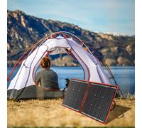 Pannello solare pieghevole flessibile da 18 V Dokio da 100 W con kit controller 12 V Pannello solare portatile per campeggio/viaggi/camper