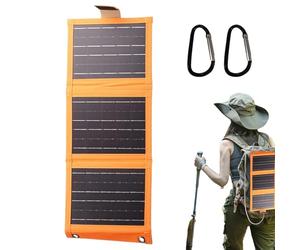 Pannello Solare Pieghevole,Pannello Solare Pieghevole Multistrato | Caricabatterie compatto per Campeggio, Sicurezza Domestica ed Esterna