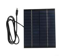 Pannello solare policristallino 2W 12V, modulo di ricarica portatile del pannello solare 2W 12V con connettore di tipo C per dispositivi di monitoraggio di sicurezza