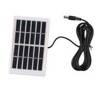 Pannello solare policristallino 5W 6V con costruzione in plastica e cavo CC da 300 cm per la ricarica sul campo di dispositivi mobili e batterie