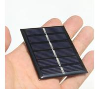 Pannello solare policristallino da 0,3 W 3 V con rivestimento epossidico e filo, mini modulo solare per ricarica della batteria, luci da giardino fai da te, esterno S