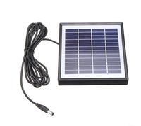 Pannello solare policristallino da 5 W, 12 V, caricatore compatto 135 x 140 x 15 mm, uscita 220 MA ad alta efficienza con cavo da 300 cm, per luci da giardino/progetti fai da te, ideale per