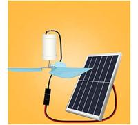 Pannello Solare Policristallino in Vetro Temperato da 6/10 W, Piccolo Ventilatore da Soffitto per Esterni con USB, Regolazione Continua della Vel, 5v10w Can Not Adjust The Speed