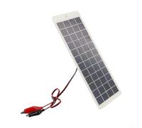 Pannello solare policristallino portatile da 10 W con clip, compatibile con 9 batterie da 12 V, per campeggio, escursionismo, illuminazione da giardino e alimentazione
