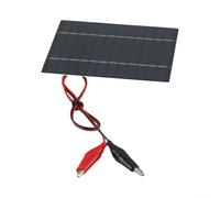 Pannello solare portatile 10W 12V con clip per la ricarica della batteria silicio policristallino nero