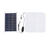 Pannello Solare Portatile 50W con Coperta Termica Regolabile, Monocristallino, Leggero e Compatto - Riscaldamento a 2 Livelli, Ideale per Escursionismo e Campeggio