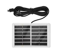 Pannello Solare Portatile con Micro USB, 6V 1.2W Pannelli Solari Portatili, Caricabatterie ad Energia Solare con Cavo 3m, Power Bank Impermeabile per Campeggio, Escursionismo, Viaggio