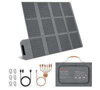 Pannello solare portatile da 120 W, caricatore solare pieghevole da 19 V, con uscite USB C, USB A e DC, IP65 impermeabile e antipolvere, per stazione di alimentazione portatile, iPhone, iPad