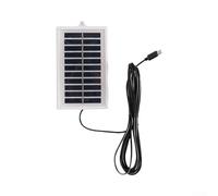 Pannello solare portatile da 2 W con uscita per dispositivi Android, compatto, 120 x 75 mm, in plastica per design, per campeggio, viaggi, escursioni e esigenze di alimentazione in aree remote (1 pz)
