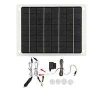 Pannello Solare Portatile da 20 W 12 V, Pannello di Ricarica in Polisilicio per Batteria Cavo Obd a Doppia Porta di Ricarica USB Ad Alta Efficienza per la Sostituzione