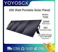 Pannello solare portatile da 200 Watt 23,4% alta conversione Pannello solare flessibile pieghevole da 18 V Viaggio in campeggio IP67 Impermeabile per il turismo 200W