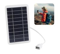 Pannello Solare Portatile da Viaggio 2W con Connettore USB 5V，Caricatore Solare per Cellulare, Power Bank, Attività all'Aperto，Impermeabile e Durevole