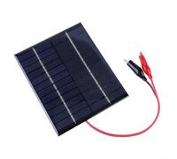 Pannello solare portatile e compatto da 2 W 12 V con una clip per un uso esterno efficiente