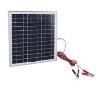 Pannello solare portatile Glomora 50W, pannello solare in silicio monocristallino con telaio in alluminio con cavo da 9,8 piedi Clip a batteria rossa e nera DC da 9,8 piedi per