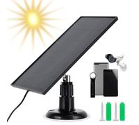 Pannello Solare Portatile Micro USB 3W - Alta Efficienza 23%, con Supporto 360°, per Luci LED, Powerbank, Emergenza