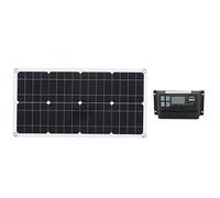 Pannello Solare Portatile, Pannello Solare da 250 W con Regolatore di Carica Solare, Mantenitore della Batteria del Pannello Solare Impermeabile e Durevole