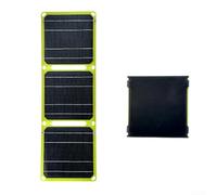 Pannello solare singolo per esterni in silicone con borsa pieghevole ETFE USB PD compatibile con caricabatterie per telefoni tablet laptop (giallo)