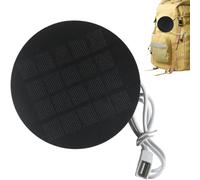 Pannello Solare USB per Fotocamera da Esterno | 1,2W 5V USB Impermeabile Portatile,Pannello Solare per Esterno - per Camper Fan Viaggi Casa RV Caccia Zaini Tende Sportello